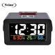 Gift Idea Bedside Wake Up Digital Alarm Clock with Thermometer Hygrometer Humidity Temperature Table