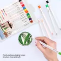 One Pack 10 Pieces Food Coloring Marker Pen For Decorating Cake Cookies Biscuits Brush Bread Markers
