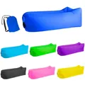 Inflatable Lounger Air Sofa Lightweight Beach Sleeping Bag Air Hammock Folding Rapid Inflatable Sofa