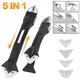 5 In 1 Silicone Scraper Sealant Smooth Remover Tool Set Caulking Finisher Smooth Grout Kit Floor