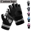 Fingerless Workout Gloves Men and Women Weight Lifting Gloves With Wrist Wraps Support For Gym