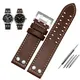 Genuine Leather Watchband for Hamilton Khaki Aviation Field Series Men's Watch Band Bracelte with