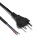 EU Power Cable Pigtail Electric Rewired Cable 1m 1.5m 3m Euro Plug Power Supply Lead Cable For AC