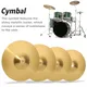 Brass Crash Ride Cymbal Hi Hat Cymbals for Drum Percussion Musical Instrument Set for Percussion