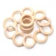 40/50/100mm Natural Large Wooden Rings for Making Bracelets DIY Macrame Tassel Ornaments Circle Ring