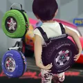 Lovely Kids Small Backpack 3D Car Tire Children Schoolbag EVA Wheel Kindergarten Bag Age 3-5 Boy