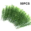 50Pcs 10cm/12cm/15cm Plastic Miniature Model Tree Landscape Bamboo Tree Sand Table Model Decor