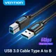 Vention USB Printer Cable USB 3.0 Type A Male to B Male USB Cable for Canon Epson ZJiang Label USB