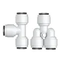 Tee Type RO Water Fitting Male Female Thread Quick Connection 1/4 3/8 Hose PE Pipe Connector Water