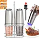 Electric Salt Pepper Mill Sets Stainless Steel Spice Pepper Grinder Kitchen Salt and Spice