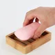 Portable Wooden Natural Bamboo Soap Dishes Tray Holder Storage Soap Rack Plate Box Container