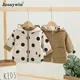 Reversible Jacket Coats Baby Boys Girl Polka Dot Spring Autumn Parkas Jacket Coat for Girl Hooded