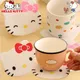 Hello Kitty Coasters Cute Cartoon Cat Head Insulated Kawaii Silica Gel Coasters Hot Drink Holder Cup