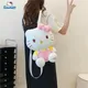 New Sanrio Hello Kitty Kawaii Plush Backpack Stuffed Animals Dolls Toys Plushie Bag Anime Cartoon Kt