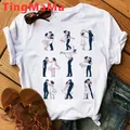 Hot Movie Dirty Dancing T Shirt Women Kawaii Cartoon Graphic Tees Unisex Hip Hop Harajuku Anime Hip