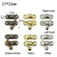 10PCS/Bag Vintage Metal Hardware Furniture Wooden Box Leather Bag Hardware Decorative Latch Clasps