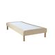 Sommier velours blanc 70x200 cm