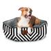 Show & Tail The Fuzzy Fleece Dog Bed â€“ Soft Fleece Printed Canvas Pet Bed