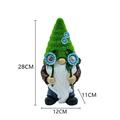 XMMSWDLA Wedding Decorations for Reception Solar Garden Gnome Statue with Succulent Wreath and Led Lights - Outdoor Decor Garden Dwarf Figurine for Patio Balcony Yard Welcome Home Decorations