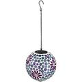 8 Solar Hanging Mosaic Gazing Ball Daisies