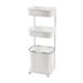 Laundry Basket 3 Tier Storage Shelf with Wheels Storage Basket Movable