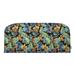 RSH DÃ©cor Indoor Outdoor Single Foam Wicker Loveseat Cushion Standard Beachcrest Caviar Floral