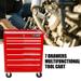 Rolling Tool Chest with Wheels and 7-Drawer Detachable Tool Cabinet with Lock for Garage Locking Mechanic Tool Cart Rolling Tool Box for Warehouse Workshop Repair Shop Red