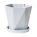 Noarlalf Flower Pots Balcony Household Flower Pot Resin Nordic Thicken Large Flower Pot Flower Pots for Indoor Flower Pots Outdoor Clearance 16.5*16.5*15.5