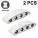 2pcs Modern Outdoor Waterproof Wall Lamp 8 LEDs Hallway Porch Wall Sconce Up Down Wall Light Indoor Wall Mount Light Fixture for Hotels Yards Doorways Garden Pathway