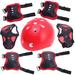 Kids Protective Gear Helmet Knee Pads and Elbow Pads Set with Wrist Guard Skateboard Accessories for Skateboard Cycling Skating Scooter
