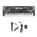 61Keys Keyboard Piano Digital Electric Piano Portable Electronic Music Keyboard 61 Key Piano Toy For Kids Beginner Children Toddler Musical Instruments W/ Microphone USB Christmas Birthday Gift