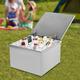 Miumaeov Outdoor/Indoor BBQ Island Stainless Steel Drop-in Ice Chest Cooler Ice Beer Bin with Hinged Cover Wine Cooler