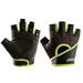 Workout Gloves for Men and Women - Breathable Weight Lifting Gloves for Gym Exercise Weightlifting Cycling Rowing Training Leather Palm Padded Thumb Protected Against Calluses Blister green L