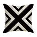 Noarlalf Cushion Covers Black White Waterproof Hugging Pillow Household Design Pattern Sand Pillow Couch Cushion Covers Sofa Cushion Covers 23*22*1.2