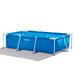 Intex 9.8ft x 6.5ft x 29.5in Rectangular Frame Above Ground Pool Blue (Open Box)