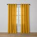 Brylanehome Poly Cotton Canvas Grommet Panel - 48I W 72I L Ochre Window Curtain Drape