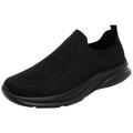 kpoplk Men s Slip on Sneakers Shoes For Men Mens Mens Walking Running Shoes Slip on Lightweight Casual Tennis Clothes Shoes Black 9