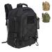 Outdoor Mountaineering Backpack Hiking Bag Multi-functional Large-Capacity Backpack(Black)