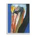 Stupell Industries Bold Blue Pelican Portrait Coastal Painting White Framed Art Print Wall Art