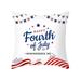 Noarlalf Cushion Covers Decorations Pillow Covers 45Cmx45Cm Memorial Day Decor America Flag Stars And Stripes Patriotic Throw Pillow Covers S Pillows Indepe Couch Cushion Covers Sofa Cushion Covers