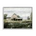 Stupell Industries Country Farmhouse Barn Meadow Landscape Painting Gray Framed Art Print Wall Art