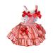 Youmylove Dresses For Girls Toddler Kids Baby Plaid Bow Lolita Princess Dress Clothes