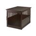 Richell Wooden End Table Pet Crate Wood in Brown | 29.9 H x 29.5 W x 41.5 D in | Wayfair 94917