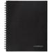 ZQRPCA - Black Hardbound Subject Notebook Lgl Rule 96-Sheet Pad - Sold As 1 Each - -stamped extra-stiff teak-grained hard cover.
