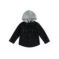 Sunisery Toddler Baby Boy Corduroy Hood Coat Contrast Color Long Sleeve Button Closure Fall Winter Warm Jacket Outwear