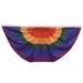 Annin Flagmakers Rainbow Fan Sewn Nyl-Glo-3 ft. X 6 ft. - Multicolored