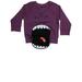 Infant Girls Purple Grumpy Monster Zip Up Pouch Halloween Sweatshirt Top 12m