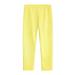 LOVEBAY Little Girls Solid Color Leggings Soft Stretch Leggings Kids Skinny Pants Trousers Basic Stretch Pants Footless Tights Size 4-5 Years