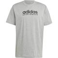 ADIDAS Herren Shirt All SZN Graphic, Größe XXL in Silber