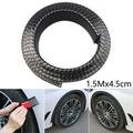 SUNFEX 1.5M Universal Car Carbon Fiber Fender Flare Wheel Eyebrow Protector Arch Trim